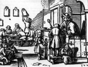 Schooltje, begin 17de eeuw