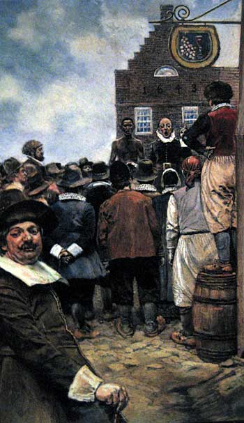 slavenveiling Nieuw-Amsterdam
